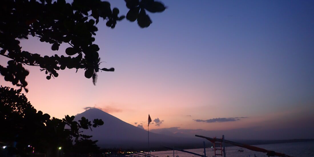 zonsondergang Amed, Bali