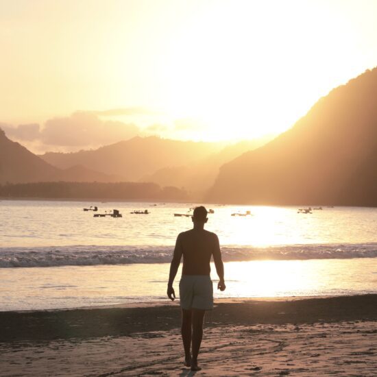 Selong Belanak, Lombok, zonsondergang