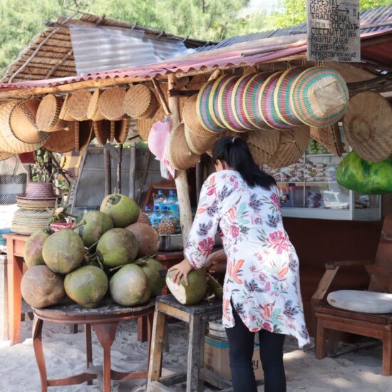 vrouw met warung