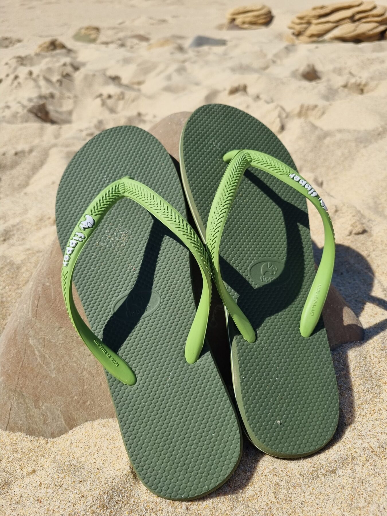 Fipper Slipper groen strand